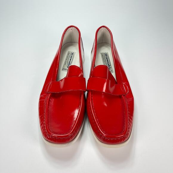 Wannabe Patrick Cox Red Patent Leather Slip-On Casual Loafer Shoes Women Size 40 - Picture 6 of 11